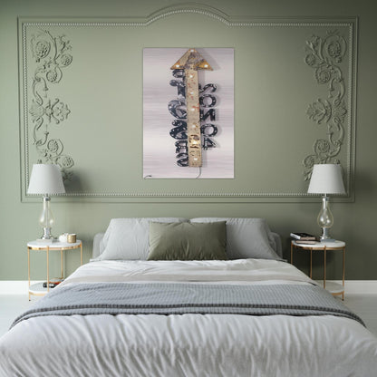 SOARING DRIBBLE GLUT 1992 - Robert Rauschenberg Brushed Aluminum Print - 70x100 cm / 28x40 inches | Robert Rauschenberg Aluminum Print | Robert Rauschenberg Prints