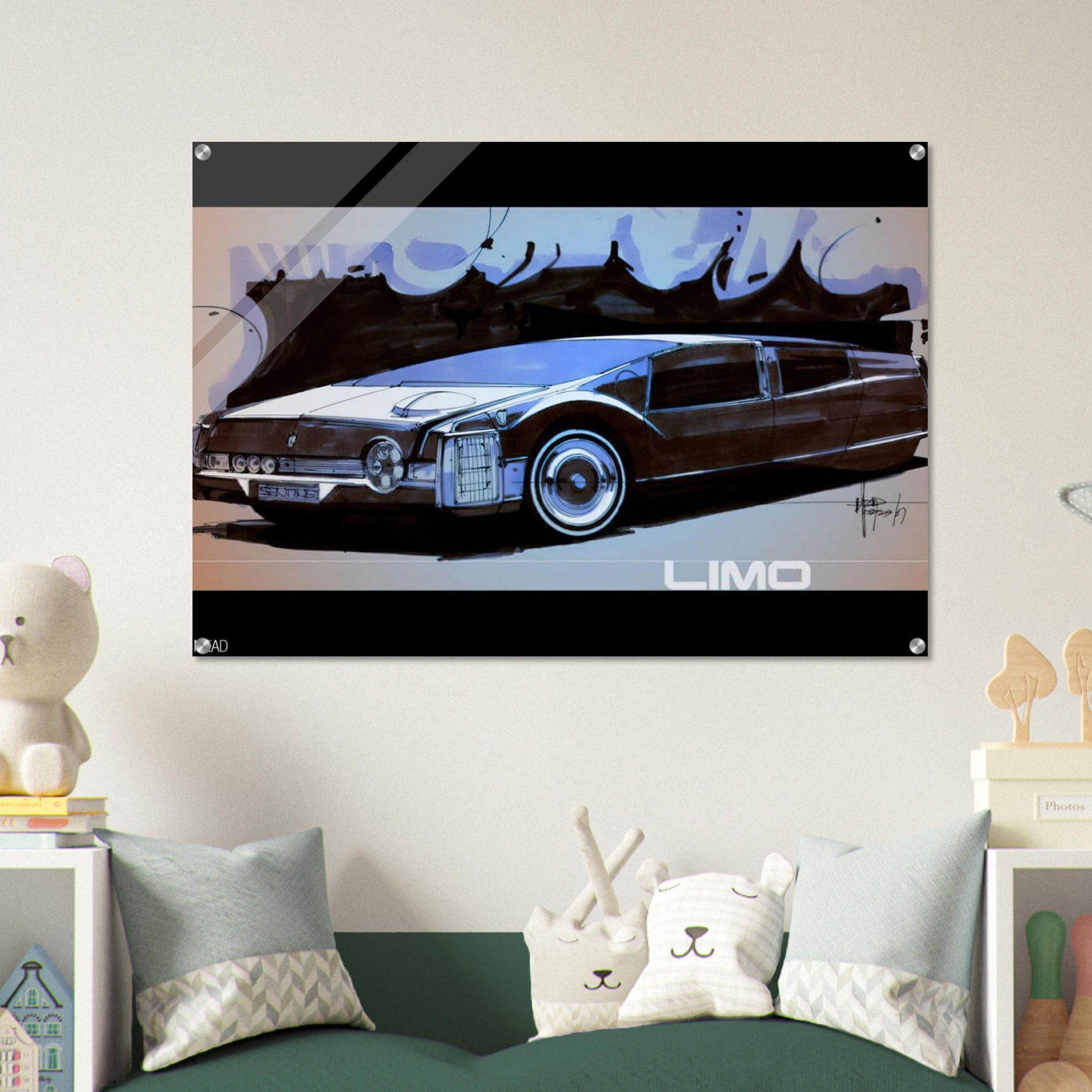 Syd Mead - Syd Mead Acrylic Print - 70x100 cm / 28x40″ inches