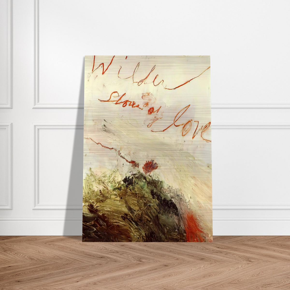 Wilder Shores of Love - Cy Twombly Brushed Aluminum Print - 70x100 cm / 28x40 inches | Cy Twombly Aluminum Print | Cy Twombly Prints
