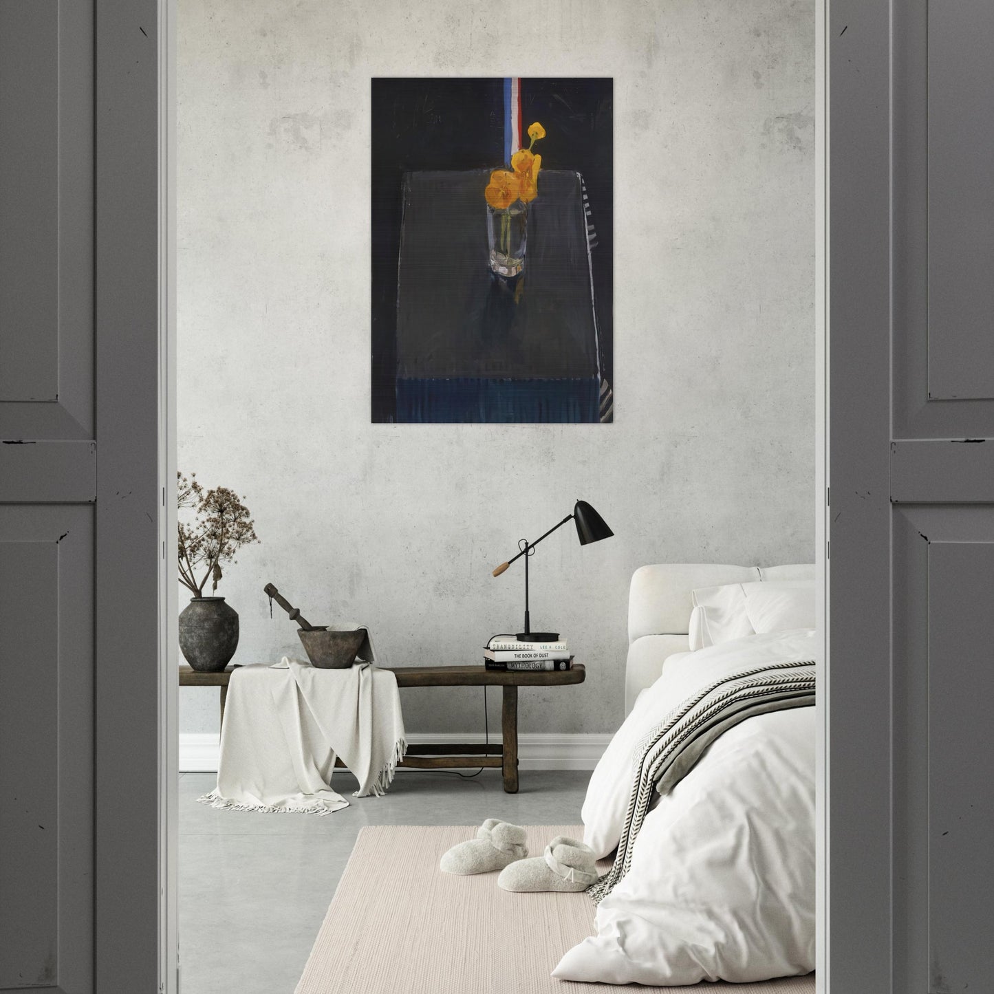 Poppies - Richard Diebenkorn Brushed Aluminum Print - 70x100 cm / 28x40 inches | Richard Diebenkorn Aluminum Print | Richard Diebenkorn Prints