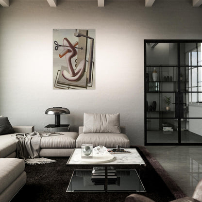 Astrazione - 1930 - Julius Bissier Brushed Aluminum Print - 70x100 cm / 28x40 inches | Julius Bissier Aluminum Print | Julius Bissier Prints