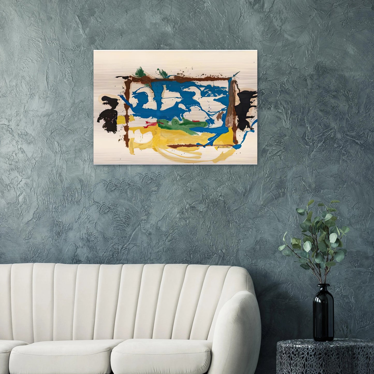 Swan Lake I, 1961- - Helen Frankenthaler Brushed Aluminum Print - 70x100 cm / 28x40 inches | Helen Frankenthaler Aluminum Print | Helen Frankenthaler Prints
