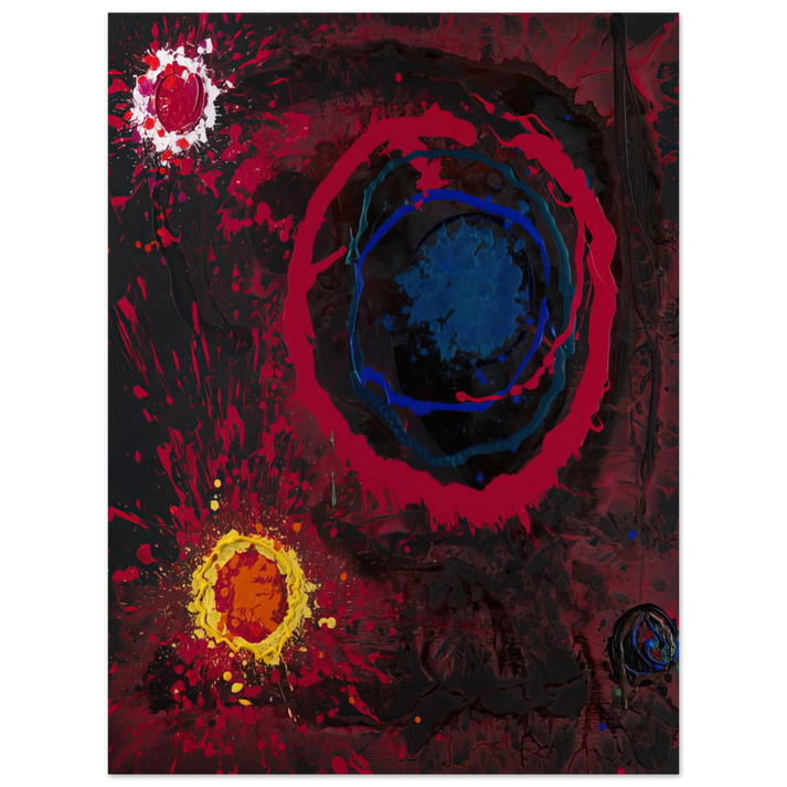 John Hoyland - Before Time Mysteries 12 05-01-11 - 2011  75x100 cm / 30x40inches Fine Art Poster