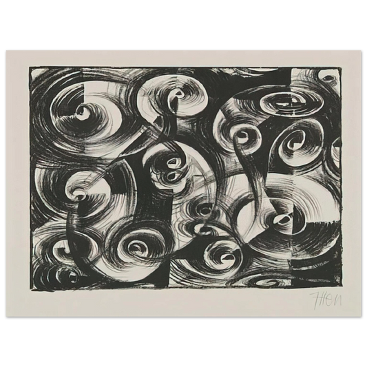 Johannes Itten - Linienrhythmus - 1919  75x100 cm / 30x40inches Fine Art Poster