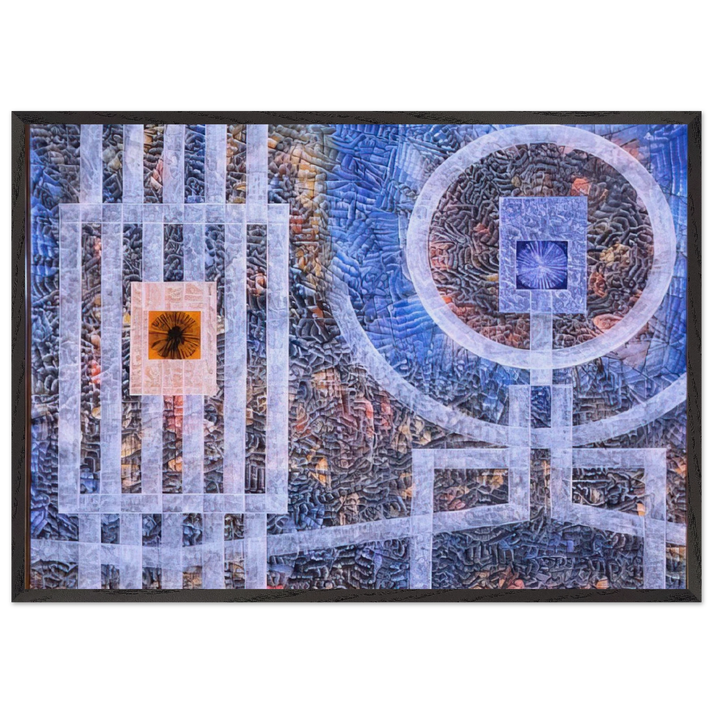Exile - 1974 - Jimmy Ernst 70x100 cm / 28x40 inches Framed Art Print – Black Wooden Frame