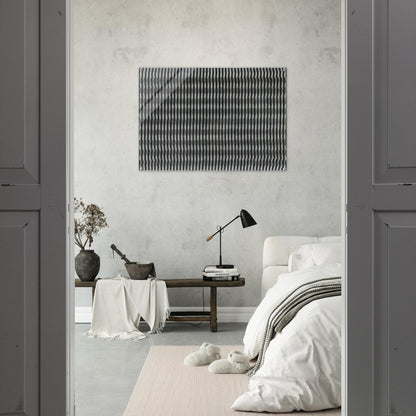 Untitled Striped Surface - 1961 - Enrico Castellani Acrylic Print - 70x100 cm / 28x40″ inches