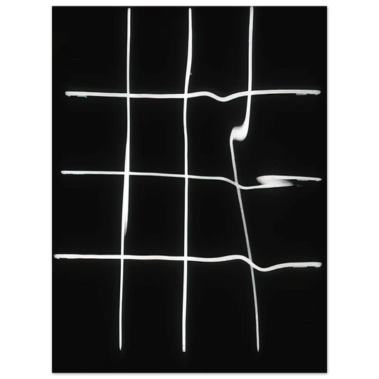 Francois Morellet - Reflections in water deformed by the spectator - 1964  75x100 cm / 30x40inches Fine Art Poster