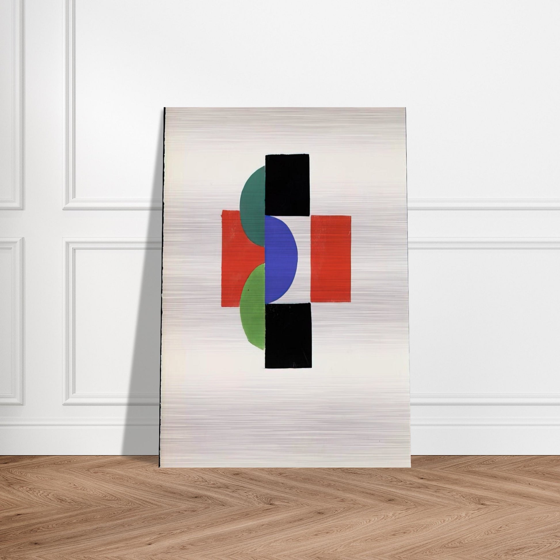 UNTITLED GOUACHE ILLUSTRATION FOR TRISTAN TZARA S LE FRUIT PERMIS 1956 - Sonia Delaunay Brushed Aluminum Print - 70x100 cm / 28x40 inches | Sonia Delaunay Aluminum Print | Sonia Delaunay Prints