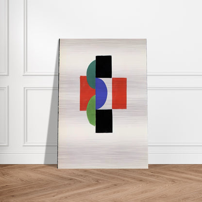 UNTITLED GOUACHE ILLUSTRATION FOR TRISTAN TZARA S LE FRUIT PERMIS 1956 - Sonia Delaunay Brushed Aluminum Print - 70x100 cm / 28x40 inches | Sonia Delaunay Aluminum Print | Sonia Delaunay Prints