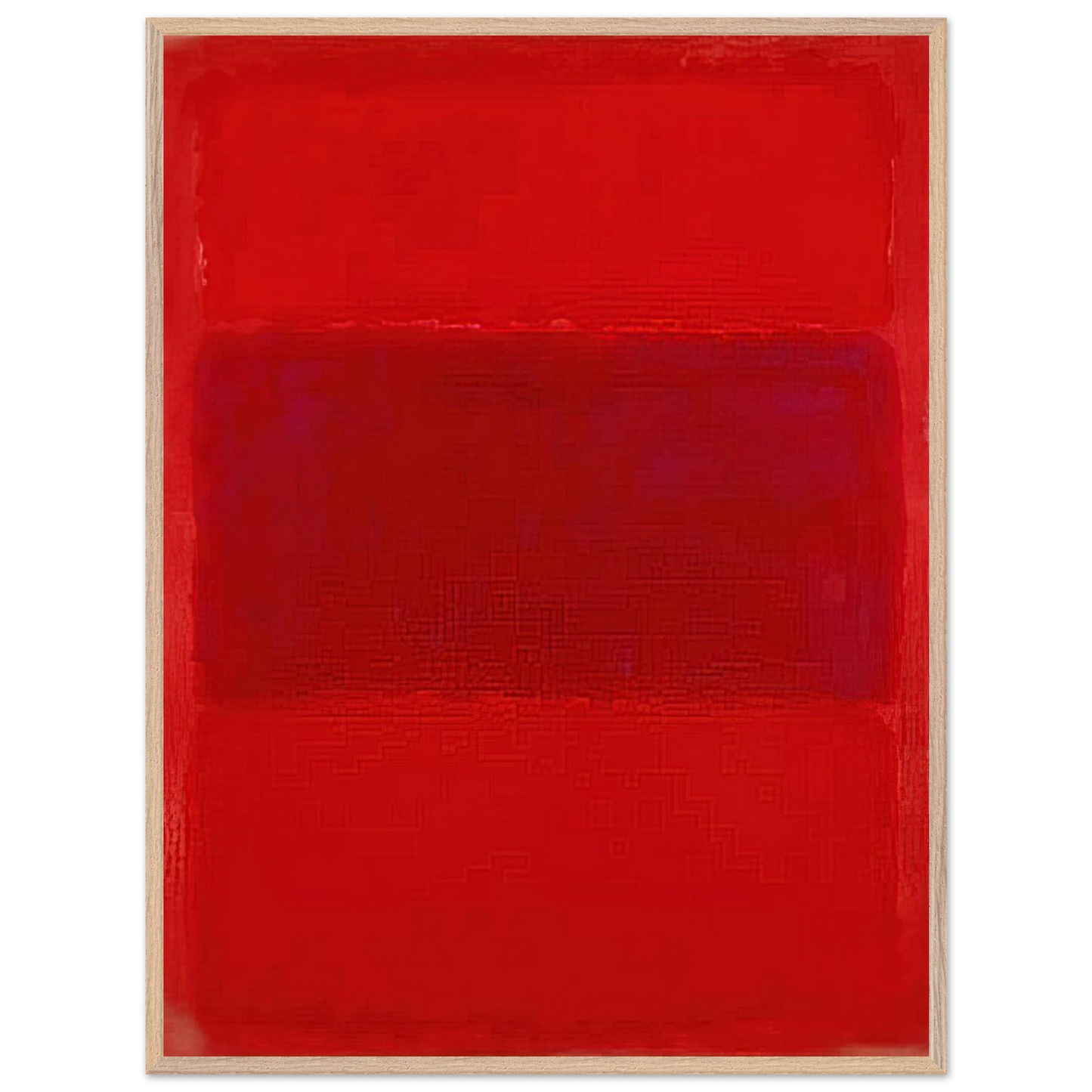 Mark Rothko - No.301 - 1959 Wall Art - 60x80 cm / 24x32 inches - Premium Wooden Framed Poster With Fine Art Paper - White frame