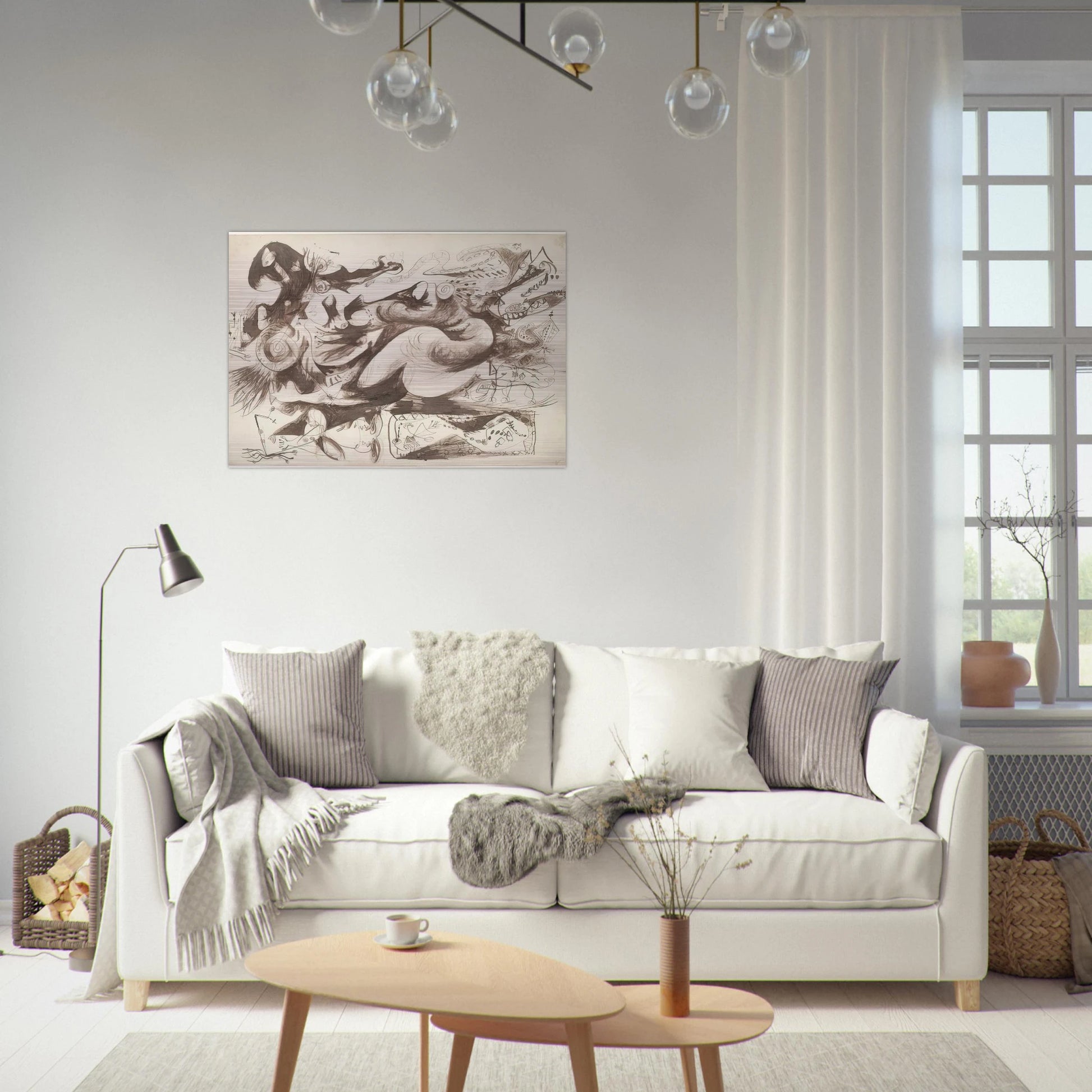 UNTITLED O CONNOR THAW 770 - Jackson Pollock Brushed Aluminum Print - 70x100 cm / 28x40 inches | Jackson Pollock Aluminum Print | Jackson Pollock Prints