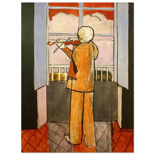 Henri Matisse - THE VIOLINIST AT THE WINDOW 1918  75x100 cm / 30x40inches Fine Art Poster