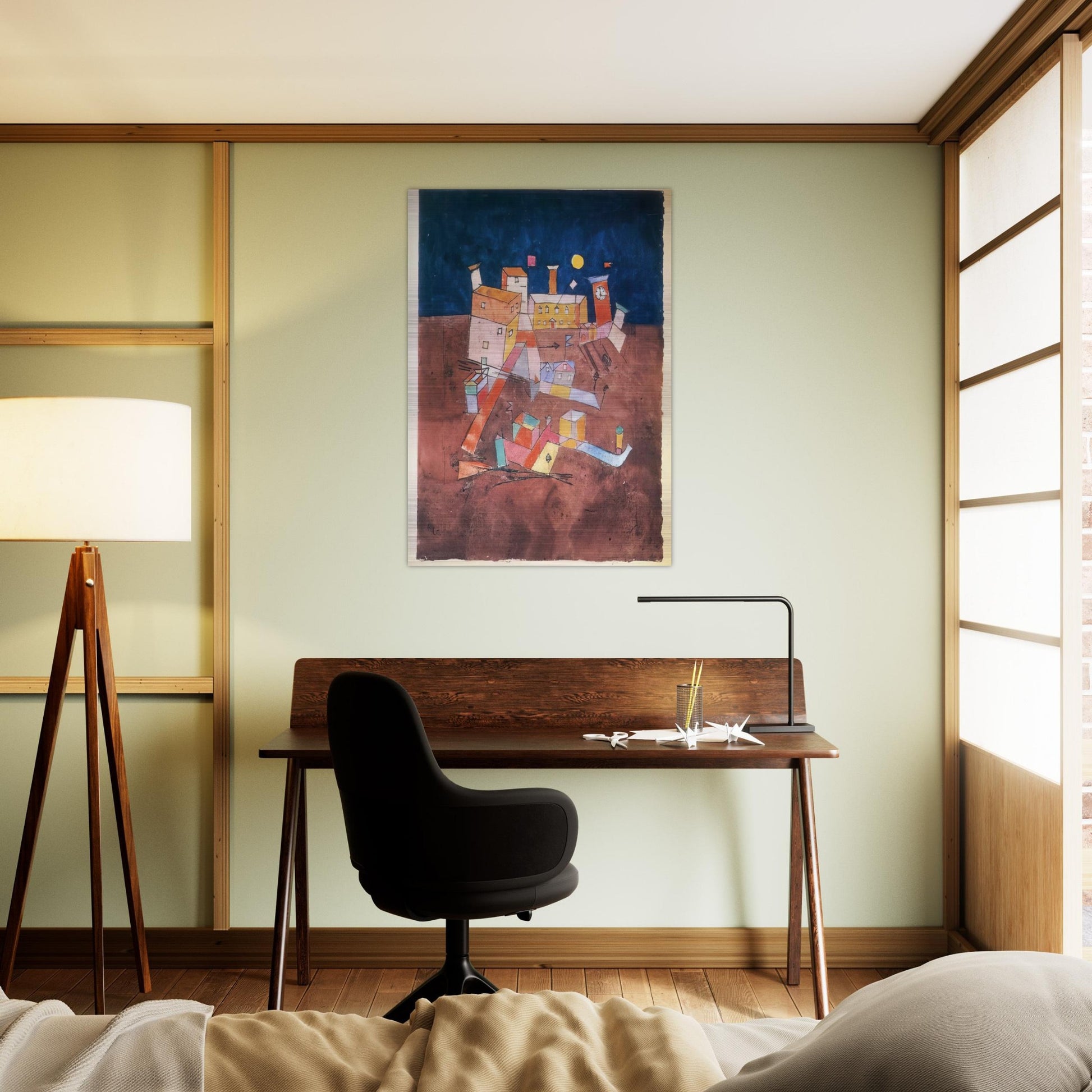 PART OF G 1927 - Paul Klee Brushed Aluminum Print - 70x100 cm / 28x40 inches | Paul Klee Aluminum Print | Paul Klee Prints