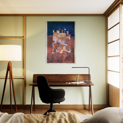 PART OF G 1927 - Paul Klee Brushed Aluminum Print - 70x100 cm / 28x40 inches | Paul Klee Aluminum Print | Paul Klee Prints