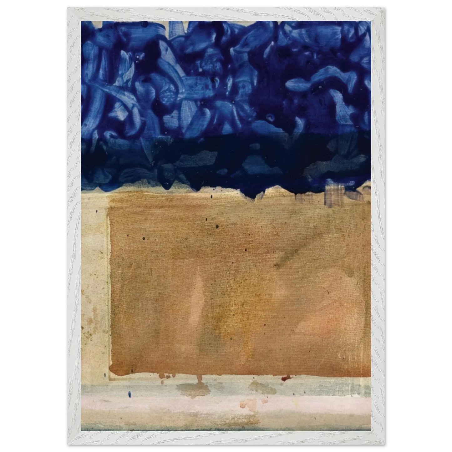 Helen Frankenthaler - Shoreline - 1952 Wall art - 40x60 cm / 16x24 inches - Premium Wooden Framed Poster With Fine Art Paper-canvas - Black frame