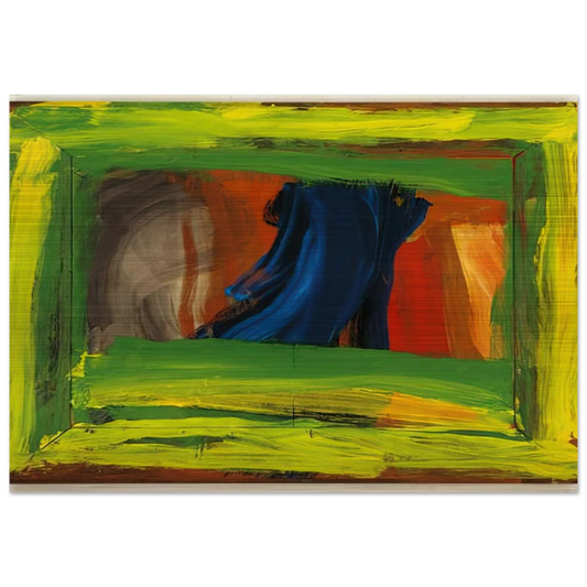 Night and Day - 1999 - Howard Hodgkin Brushed Aluminum Print - 70x100 cm / 28x40 inches | Howard Hodgkin Aluminum Print | Howard Hodgkin Prints