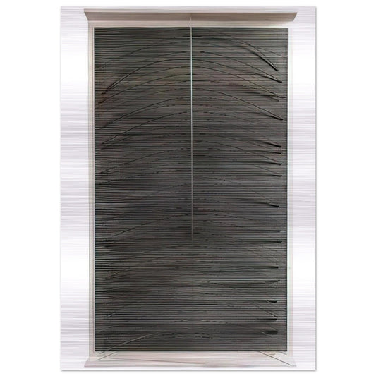 LA COURVE BLEUE 1965 - Jesus Rafael Soto Brushed Aluminum Print - 70x100 cm / 28x40 inches | Jesus Rafael Soto Aluminum Print | Jesus Rafael Soto Prints