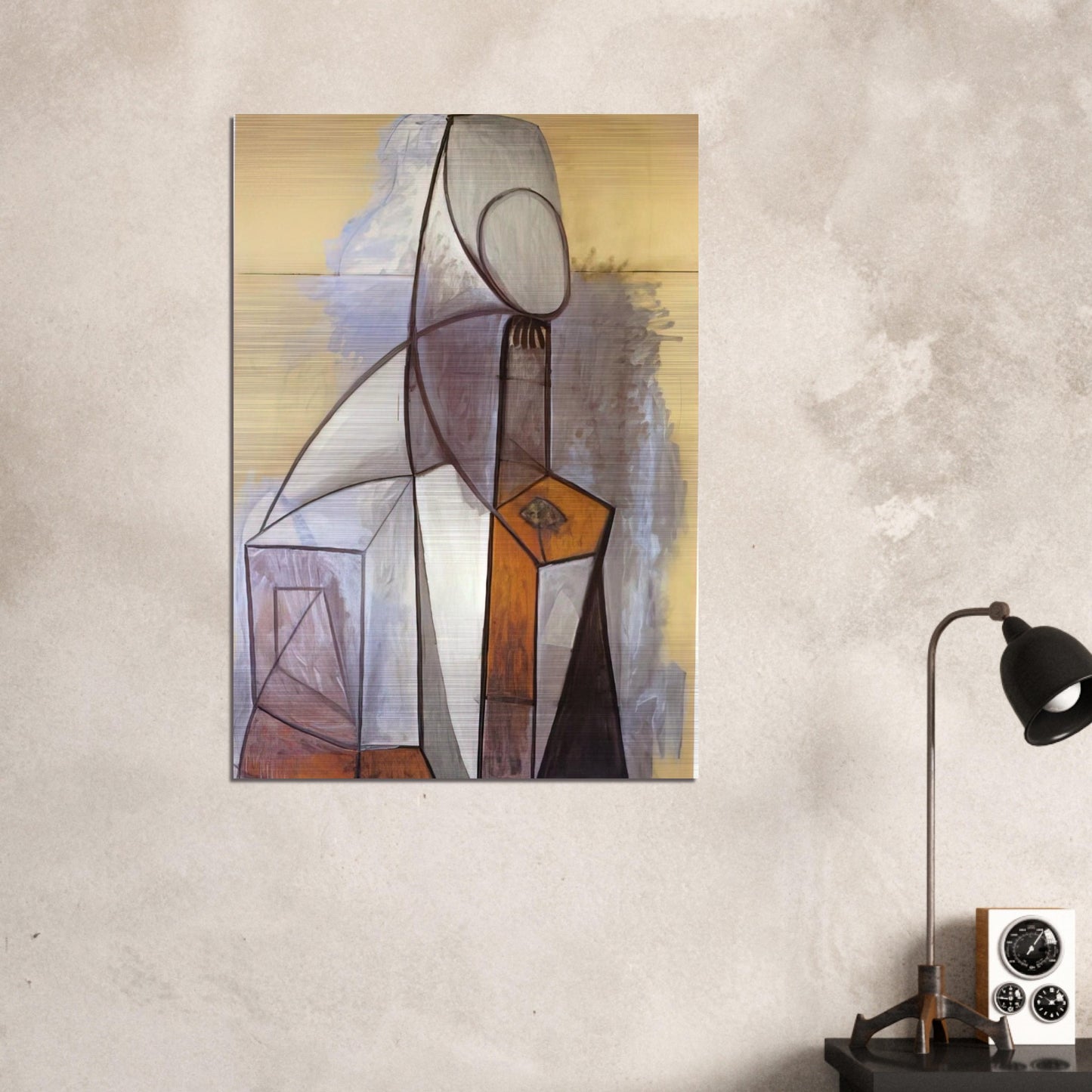 Composition - 1946 - Pablo Picasso Brushed Aluminum Print - 70x100 cm / 28x40 inches | Pablo Picasso Aluminum Print | Pablo Picasso Prints