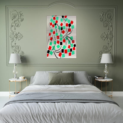 COMPOSITION 31 - Sonia Delaunay Brushed Aluminum Print - 70x100 cm / 28x40 inches | Sonia Delaunay Aluminum Print | Sonia Delaunay Prints