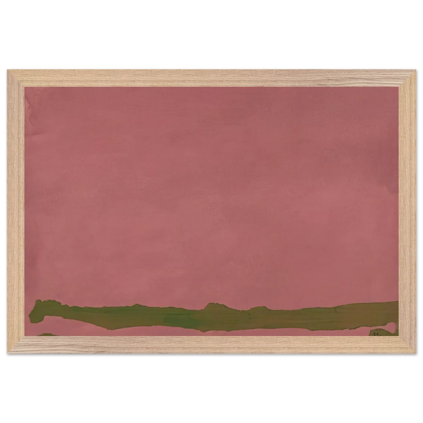 Helen Frankenthaler - Green Likes Mauve - 1970 Wall art - A1 (59.4 x 84.1  cm) - Fine Art Poster - -