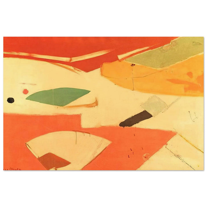 Eventail - 1945 - Kenzo Okada Art Prints - 100x150 cm / 40x60″ inches | Kenzo Okada Poster | Kenzo Okada Prints