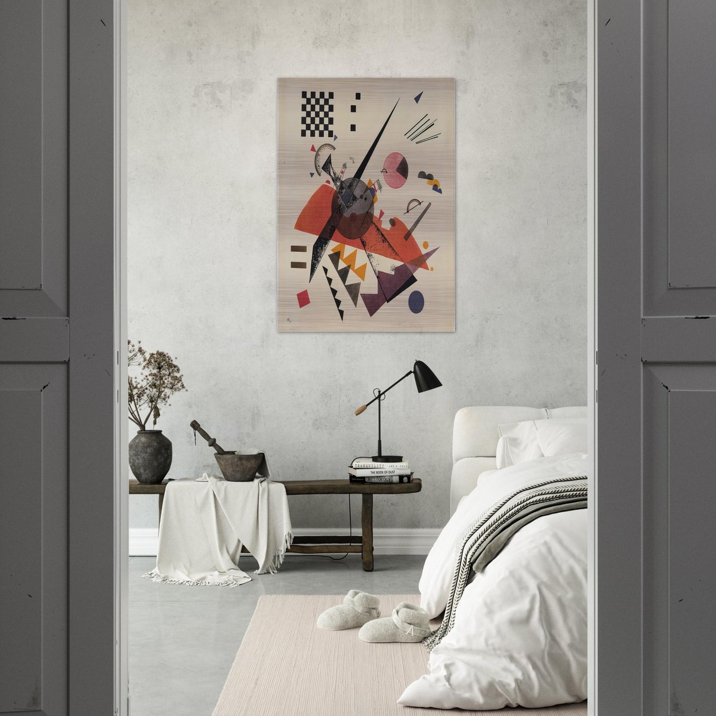 ORANGE 1923 - Wassily Kandinsky Brushed Aluminum Print - 70x100 cm / 28x40 inches | Wassily Kandinsky Aluminum Print | Wassily Kandinsky Prints