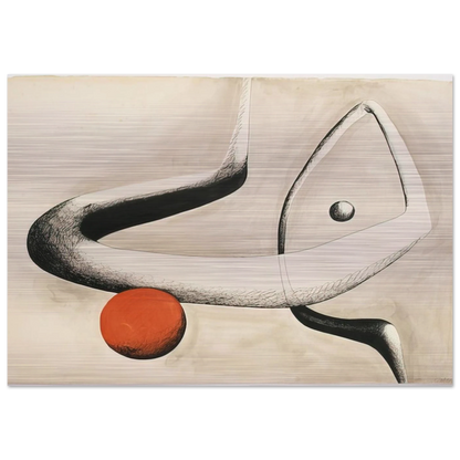 UNTITLED 1932 0 - Alexander Calder Brushed Aluminum Print - 70x100 cm / 28x40 inches | Alexander Calder Aluminum Print | Alexander Calder Prints