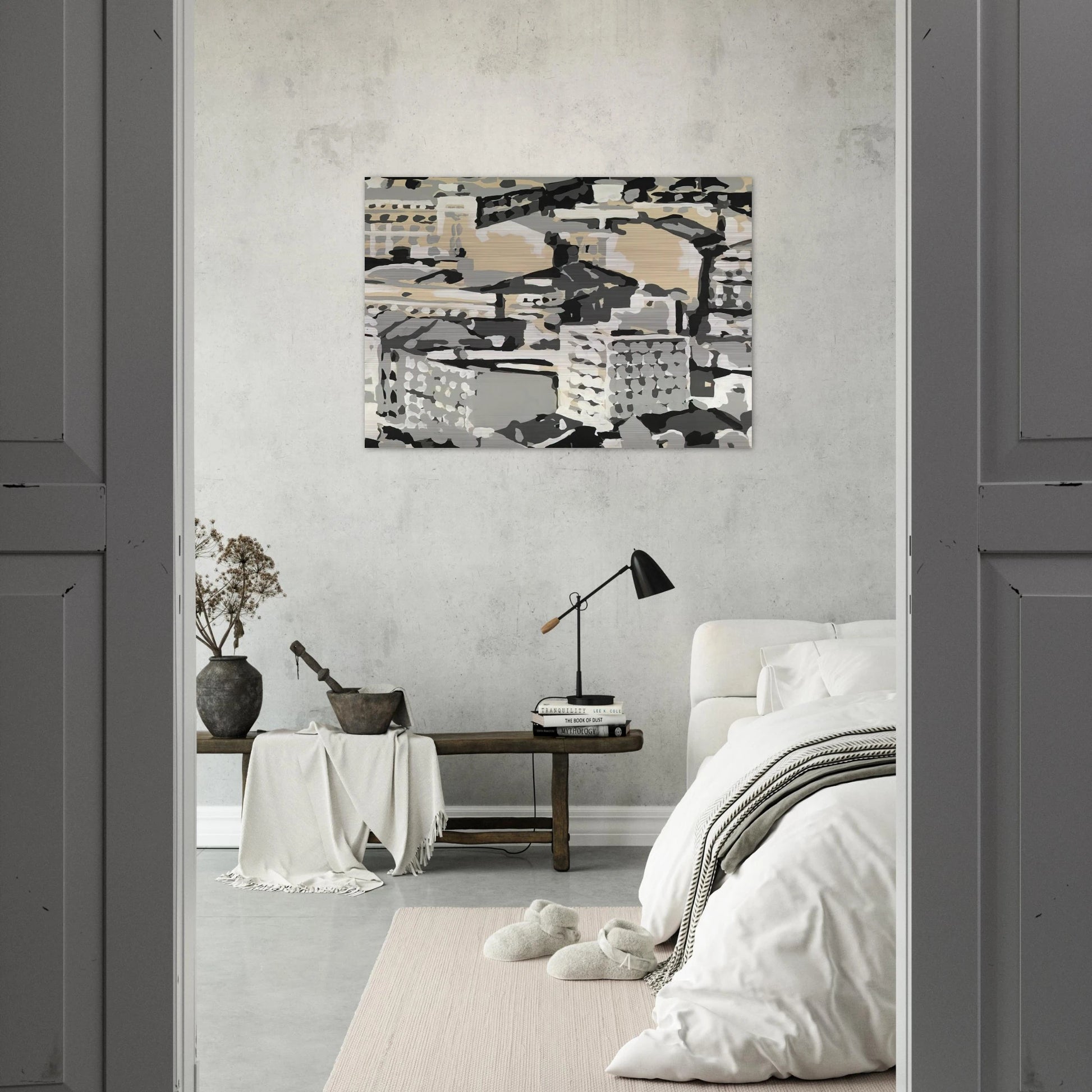 TOWNSCAPE 1969 0 - Gerhard Richter Brushed Aluminum Print - 70x100 cm / 28x40 inches | Gerhard Richter Aluminum Print | Gerhard Richter Prints