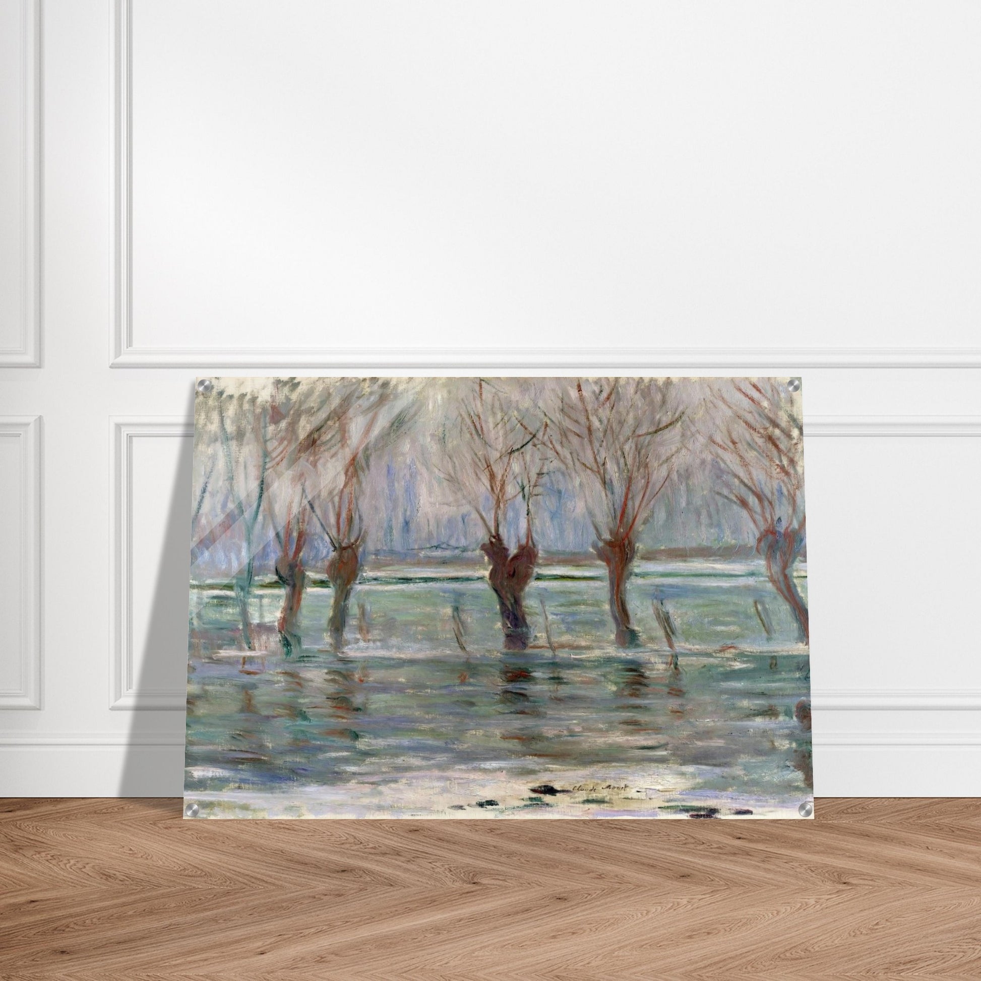 Flood Waters - claude monet Acrylic Print - 70x100 cm / 28x40″ inches