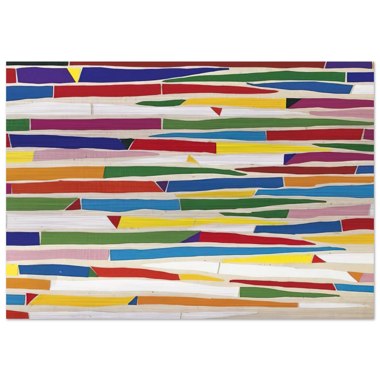 Composite - Color Field Painting - Piero Dorazio Brushed Aluminum Print - 70x100 cm / 28x40 inches | Piero Dorazio Aluminum Print | Piero Dorazio Prints