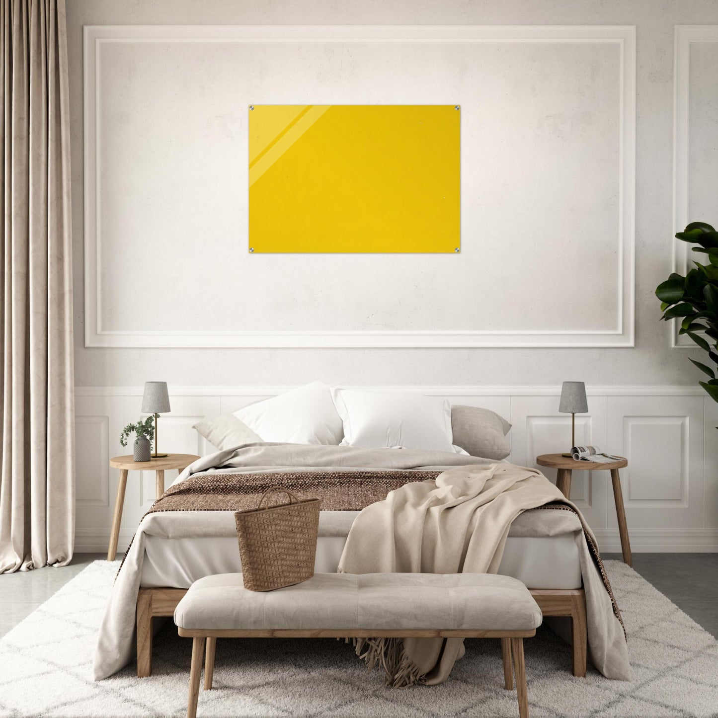 Yellow from the series Line Form Color - Ellsworth Kelly Acrylic Print - 70x100 cm / 28x40″ inches