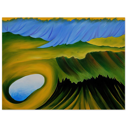 Georgia O'Keeffe - Mountains and Lake Fine Art Poster