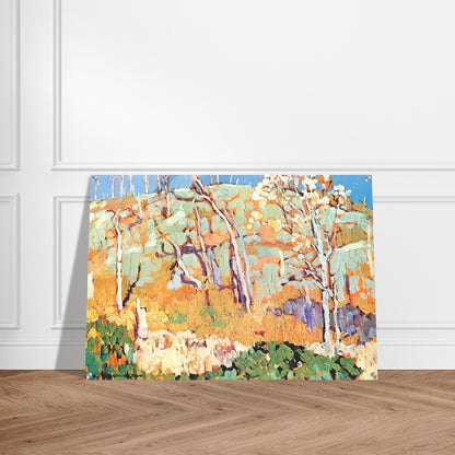 Patterned Hillside - 1918 - Frank Johnston Acrylic Print - 70x100 cm / 28x40″ inches
