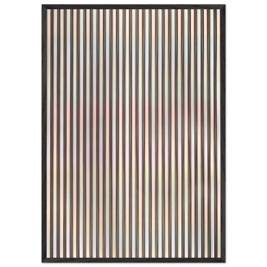ZING 1 1971 - Bridget Riley 70x100 cm / 28x40 inches Framed Art Print – Black Wooden Frame
