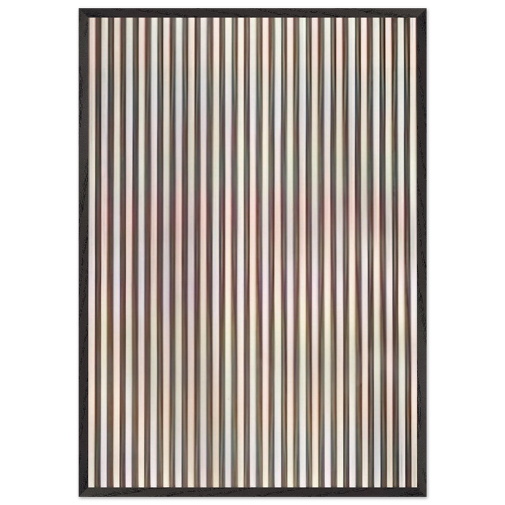 ZING 1 1971 - Bridget Riley 70x100 cm / 28x40 inches Framed Art Print – Black Wooden Frame