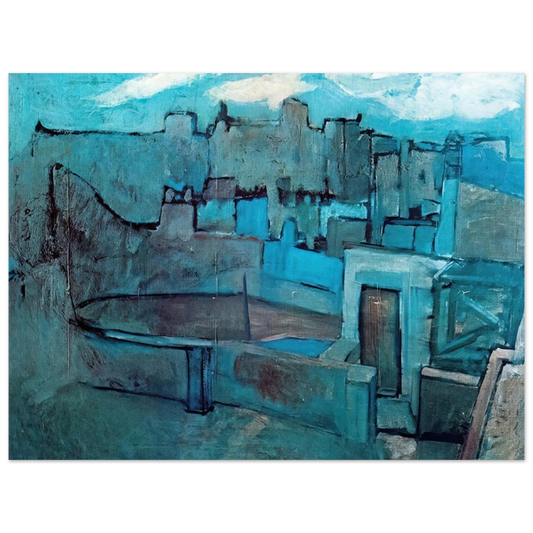 Pablo Picasso - The roofs of Barcelona  75x100 cm / 30x40inches Fine Art Poster