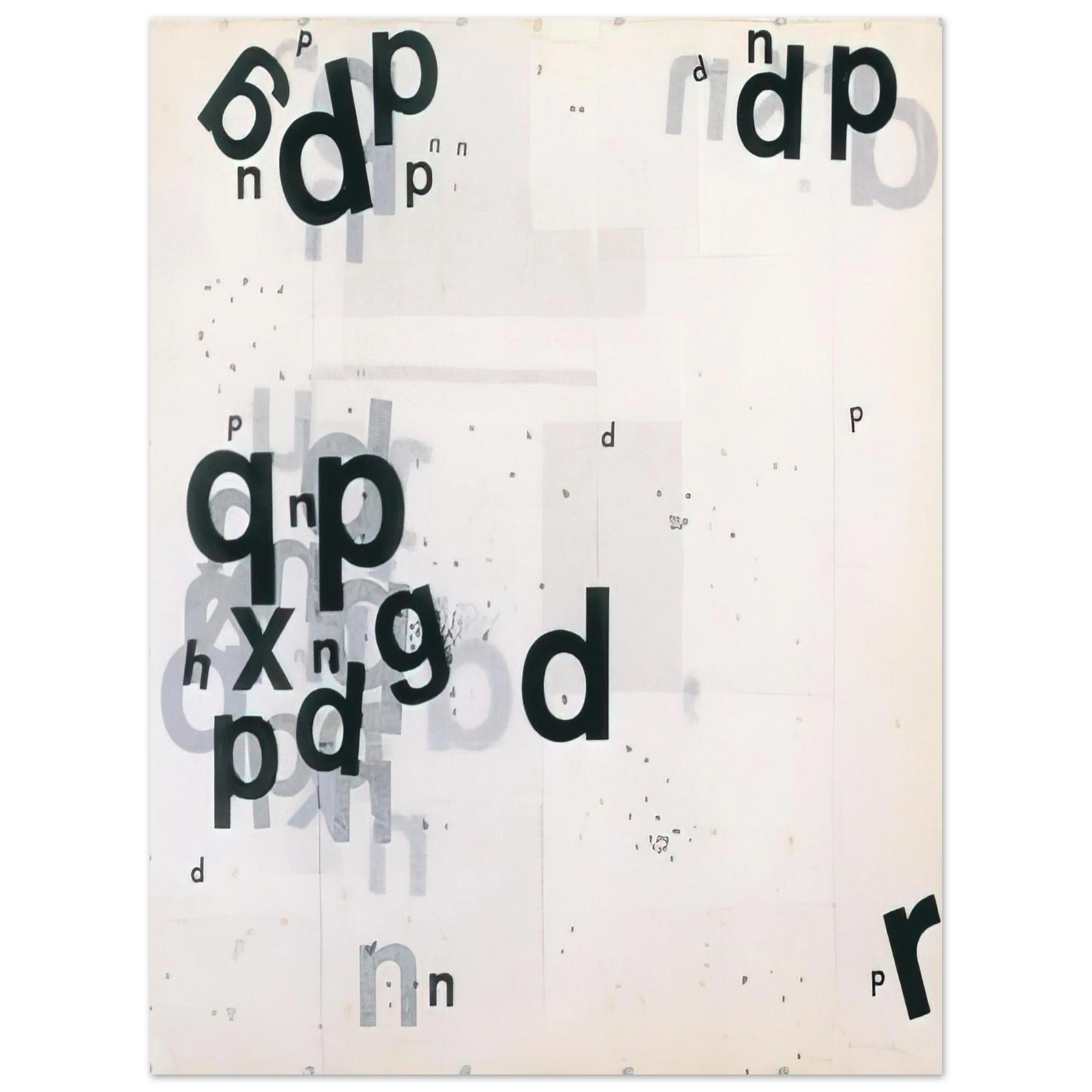 Mira Schendel - Untitled From the series Graphic Objects - 1973  75x100 cm / 30x40inches Fine Art Poster