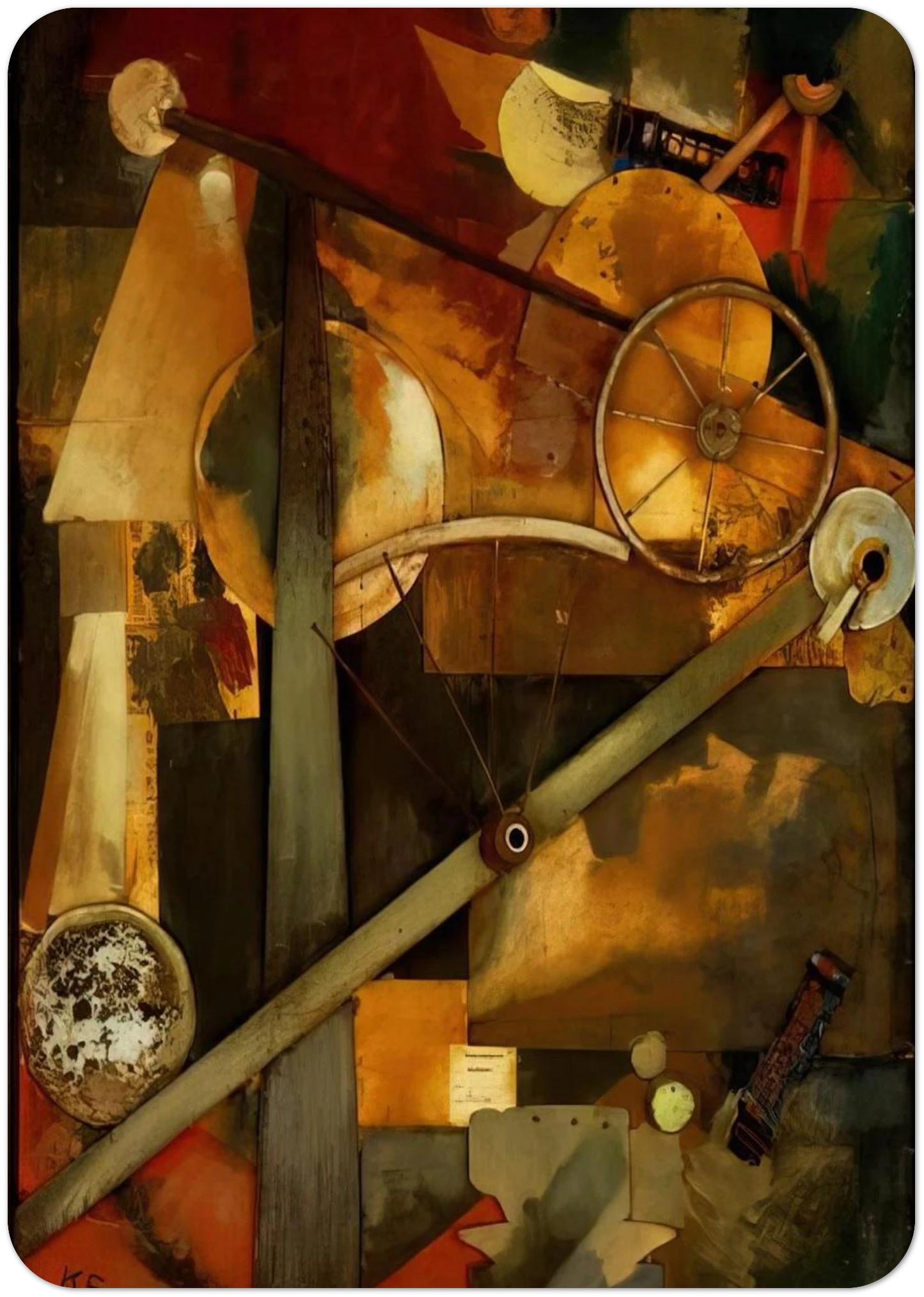 CONSTRUCTION FOR NOBLE LADIES 1919 By Kurt Schwitters Pack of 10 Post Cards | Kurt Schwitters Post Cards | A6 (10.5 x 14.8 cm) - 4.1 x 5.8 inches