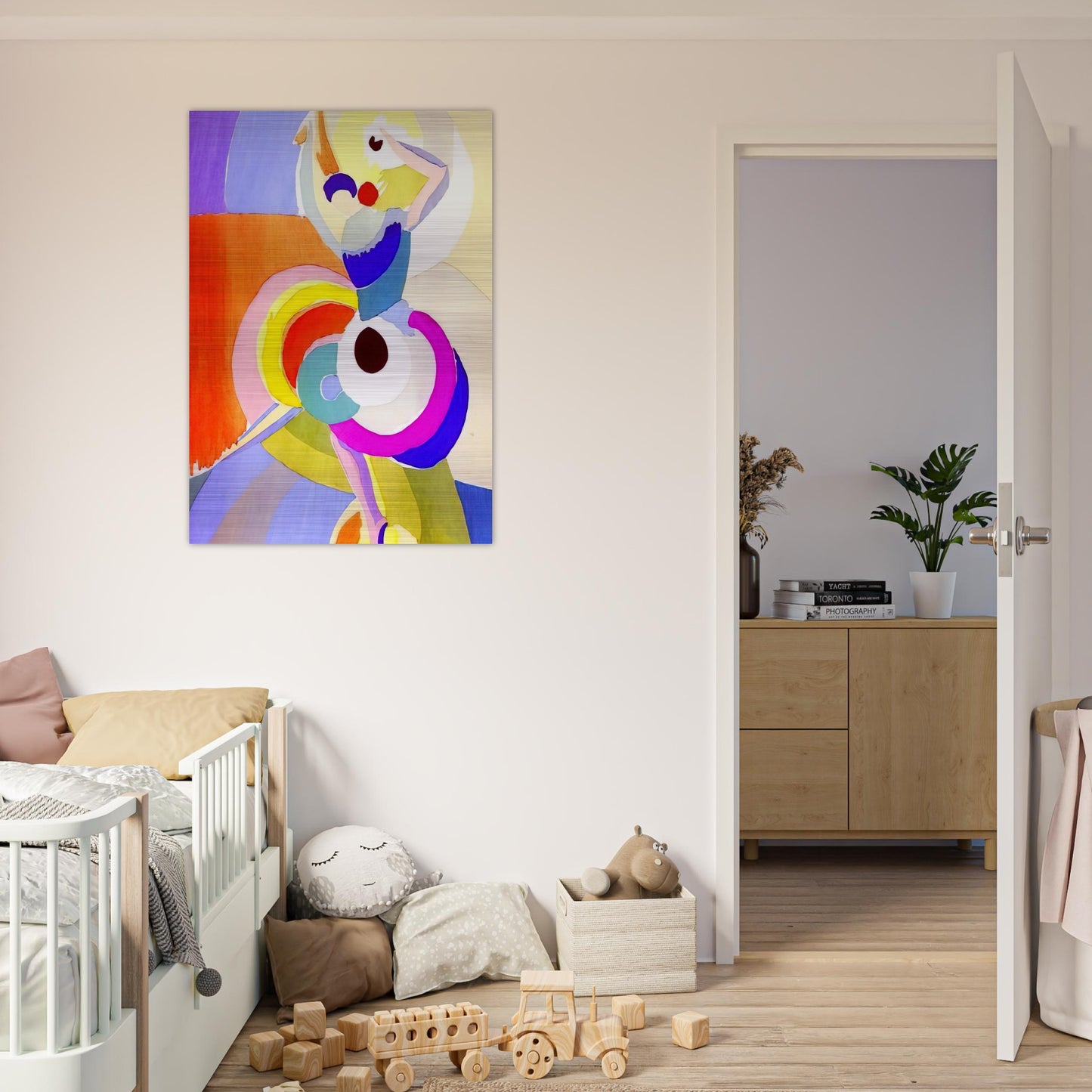 FLAMENCO DANCER - Sonia Delaunay Brushed Aluminum Print - 70x100 cm / 28x40 inches | Sonia Delaunay Aluminum Print | Sonia Delaunay Prints