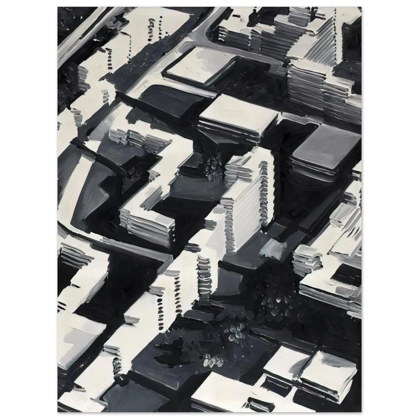 Gerhard Richter - TOWNSCAPE SA 1969  75x100 cm / 30x40inches Fine Art Poster