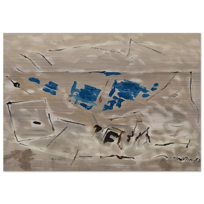 Autumn Coloring No. 4 - 1952 - John Marin Brushed Aluminum Print - 70x100 cm / 28x40 inches | John Marin Aluminum Print | John Marin Prints