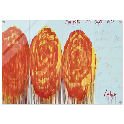 The Rose  II  - Cy Twombly Acrylic Print - 70x100 cm / 28x40″ inches