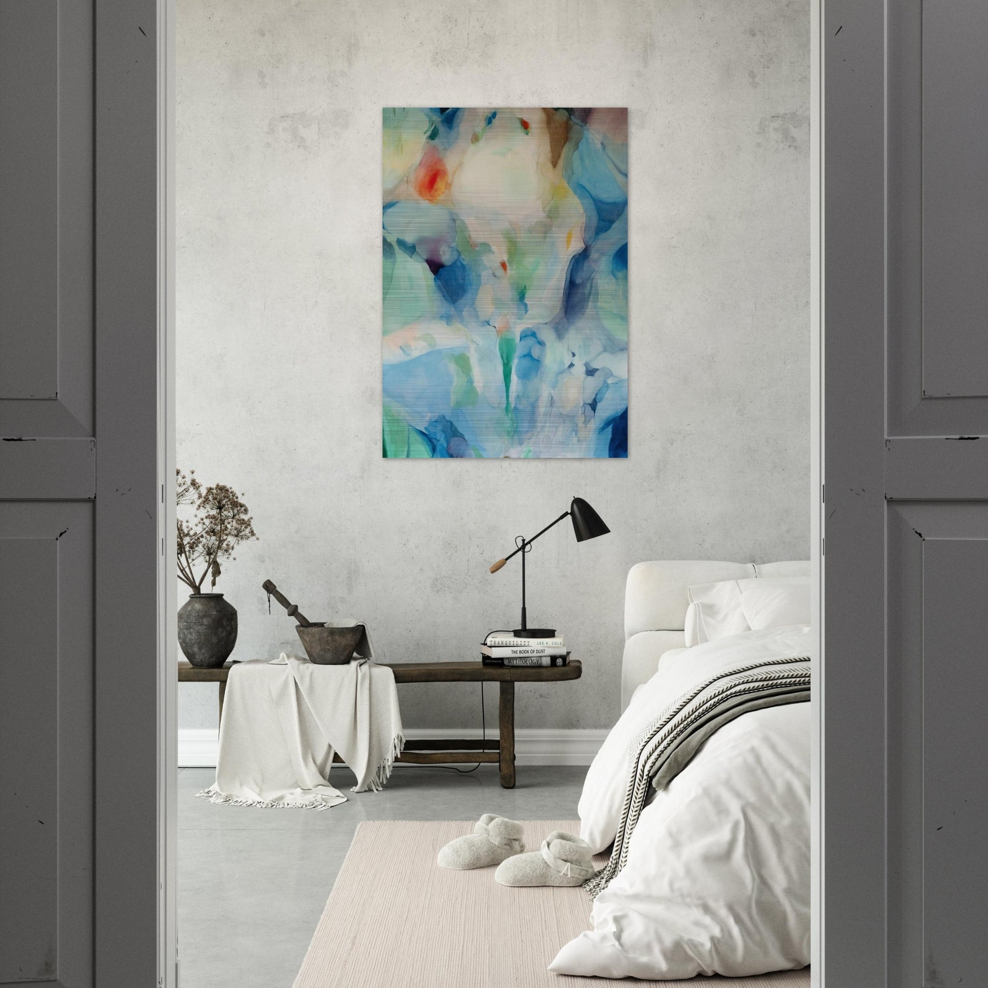 Before Songs - Alice Baber Brushed Aluminum Print - 70x100 cm / 28x40 inches | Alice Baber Aluminum Print | Alice Baber Prints