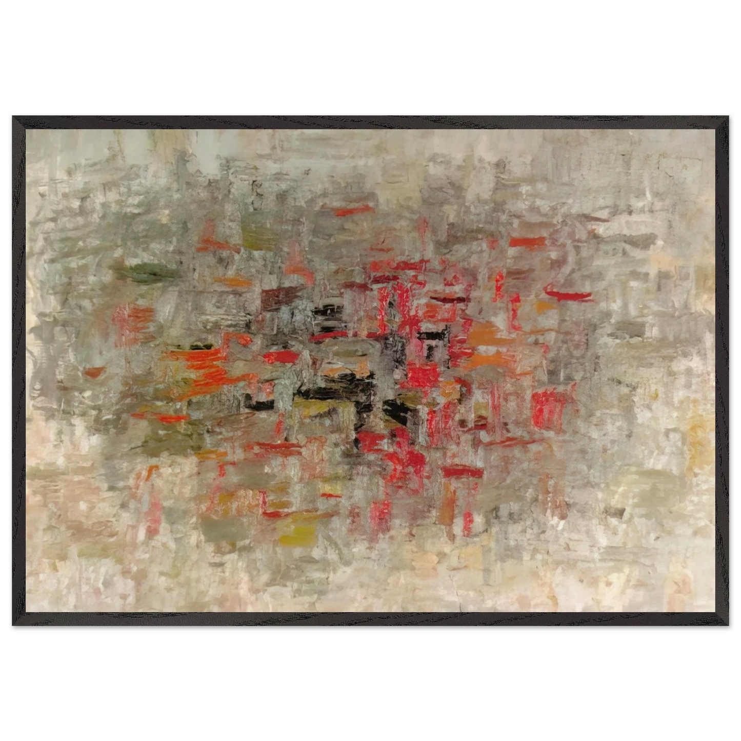 TO B W T - Philip Guston 70x100 cm / 28x40 inches Framed Art Print – Black Wooden Frame