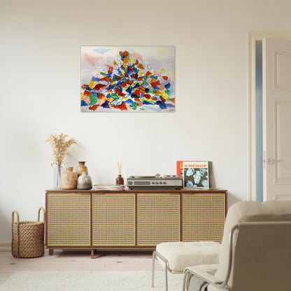 Color Abstraction - 1967 - Robert Goodnough Brushed Aluminum Print - 70x100 cm / 28x40 inches | Robert Goodnough Aluminum Print | Robert Goodnough Prints