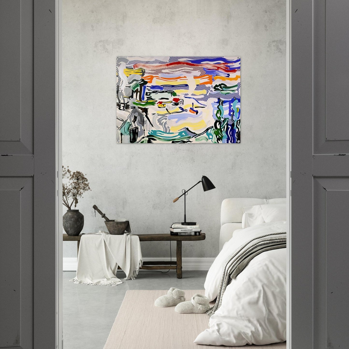 COAST VILLAGE 1987 - Roy Lichtenstein Acrylic Print - 70x100 cm / 28x40″ inches