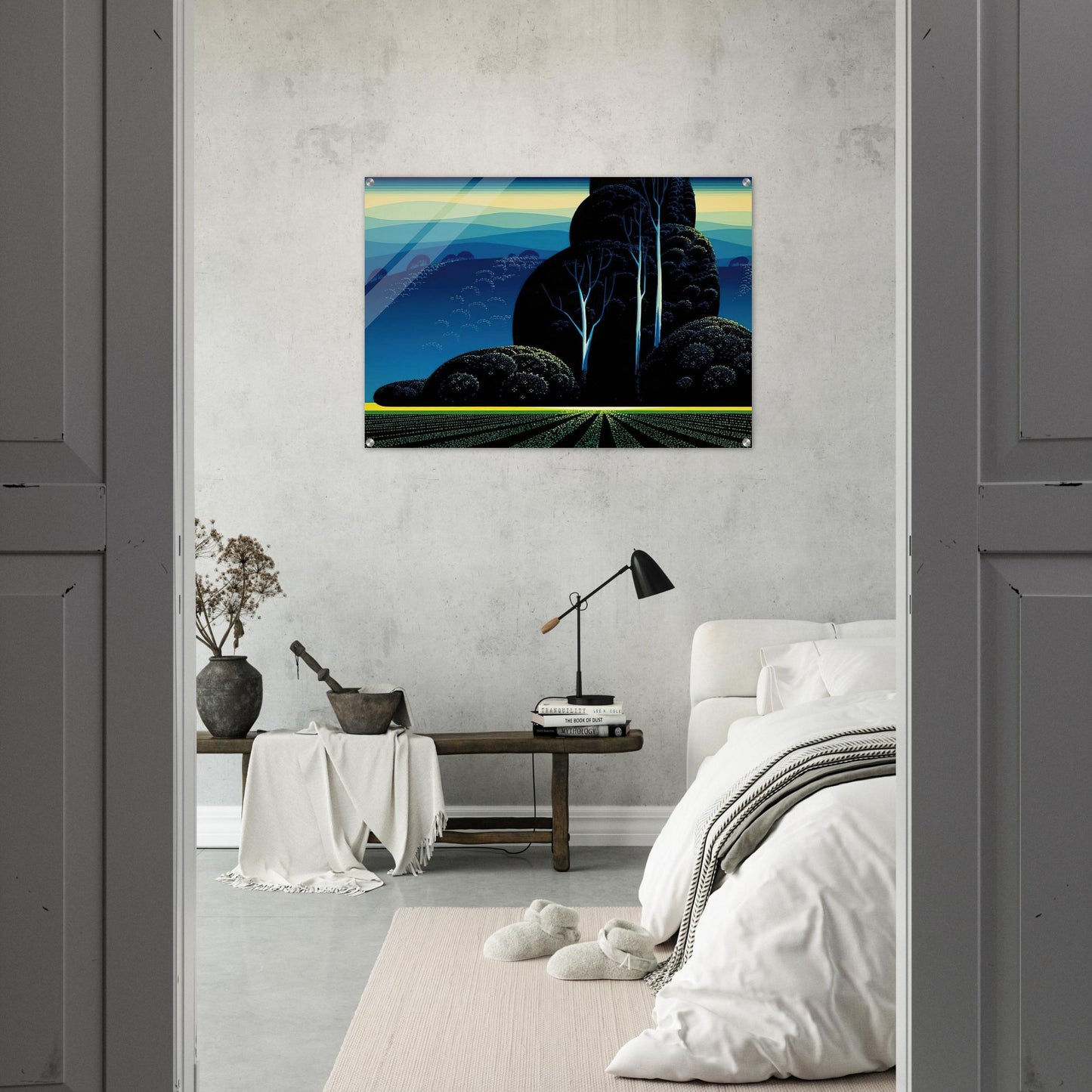 Even Tide - Eyvind Earle Acrylic Print - 70x100 cm / 28x40″ inches