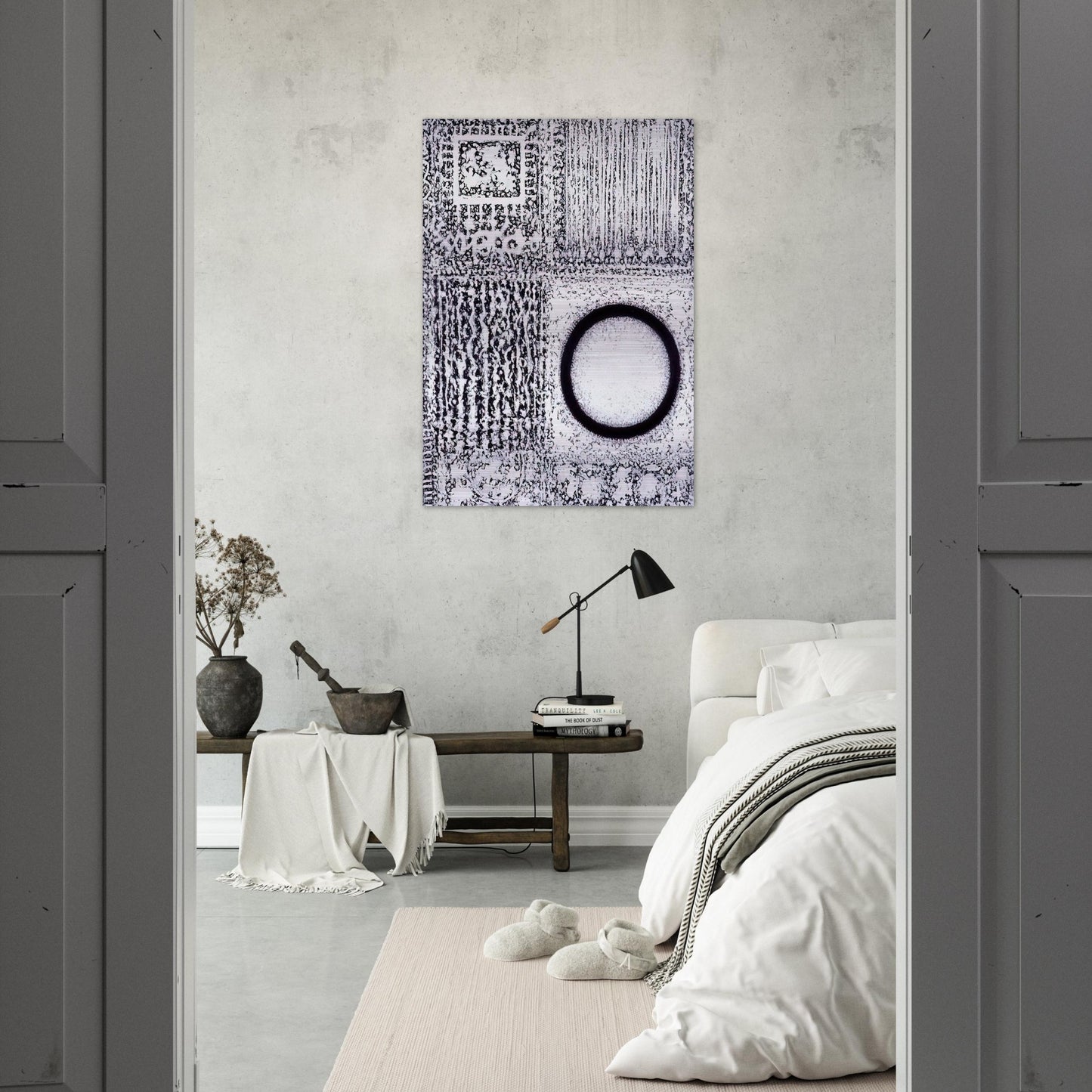 Circle by the Falling Waters - 1980 - Richard Pousette-Dart Brushed Aluminum Print - 70x100 cm / 28x40 inches | Richard Pousette-Dart Aluminum Print | Richard Pousette-Dart Prints