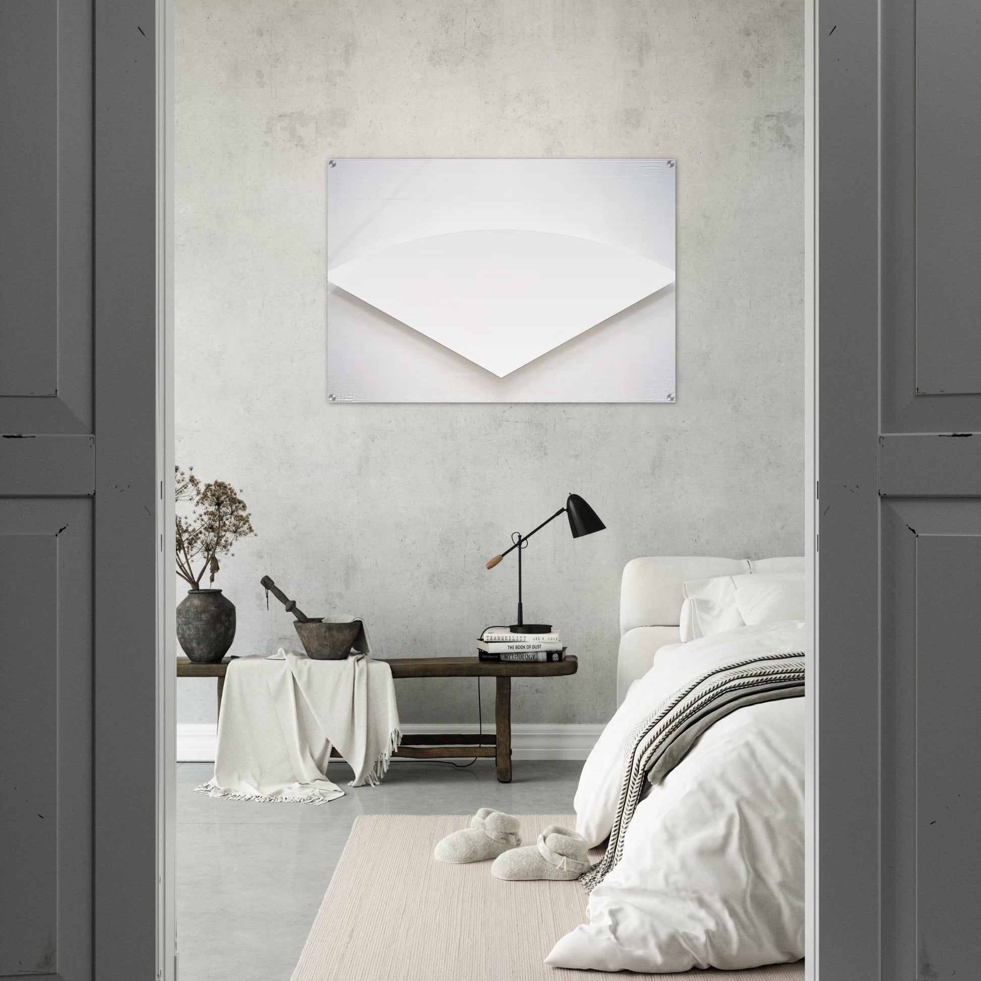 White Curve - Ellsworth Kelly Acrylic Print - 70x100 cm / 28x40″ inches | Ellsworth Kelly Wall Art | Ellsworth Kelly Prints