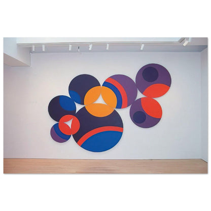 Constellation Twelve Circles - 1969 - Leon Polk Smith Art Prints - 100x150 cm / 40x60″ inches | Leon Polk Smith Poster | Leon Polk Smith Prints